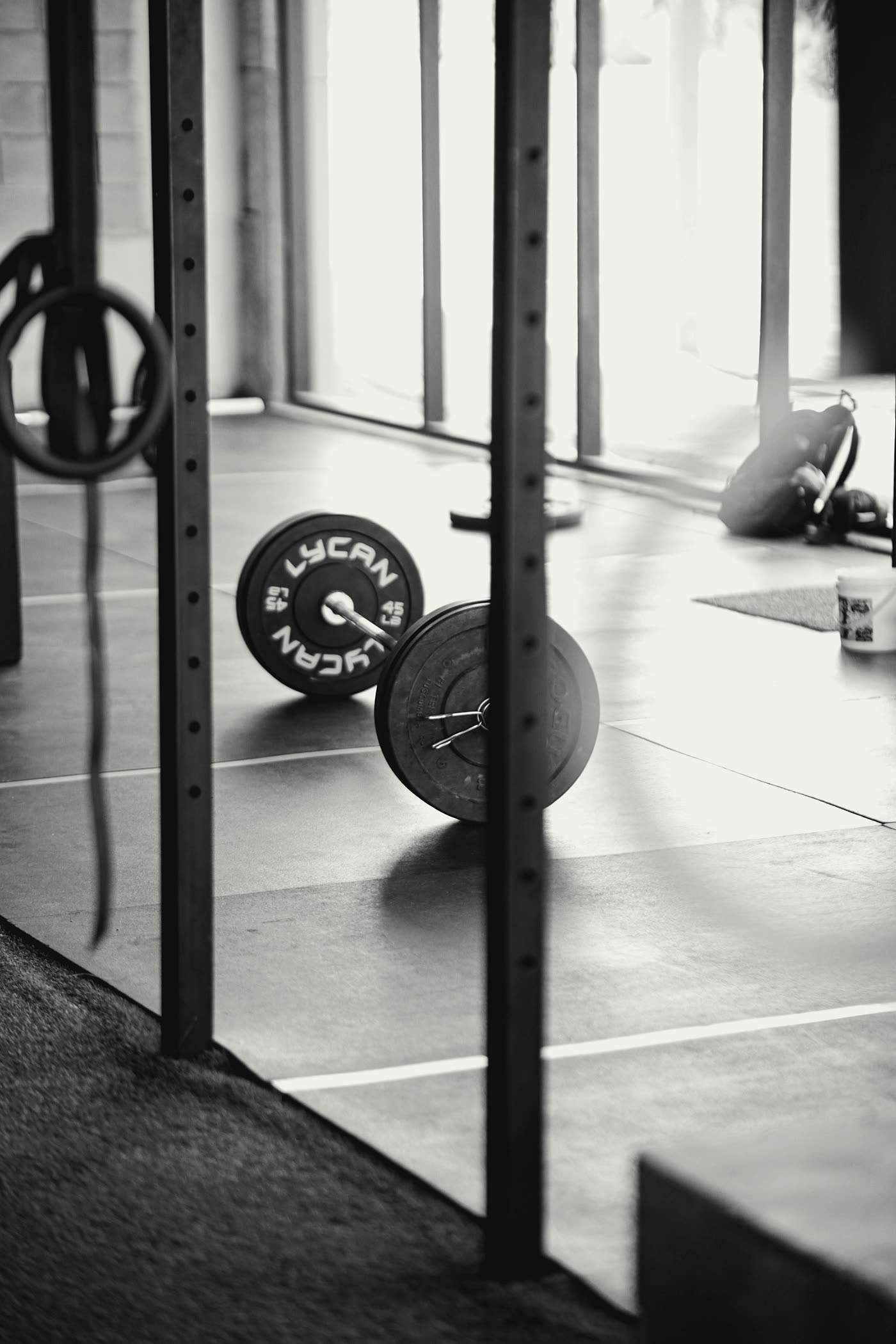 A loaded barbell